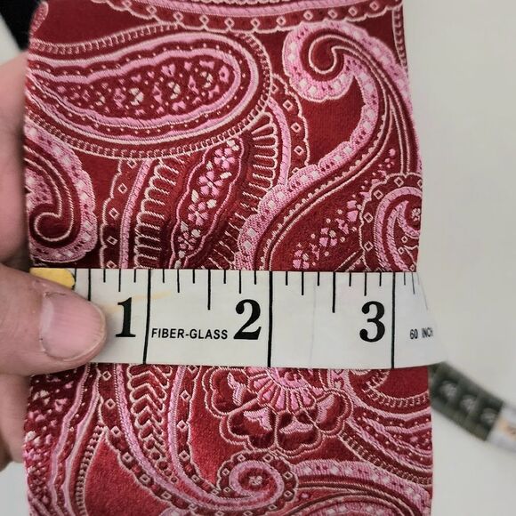 Tommy Hilfiger paisley men's tie - Picture 3 of 3
